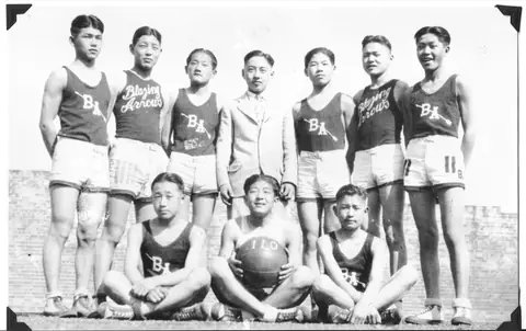 The Blazing Arrows basketball team