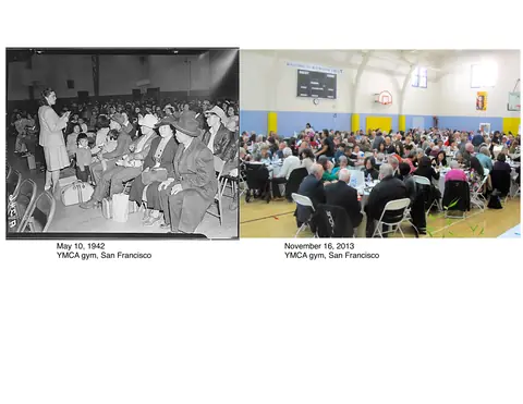 The same gym, 71 years apart