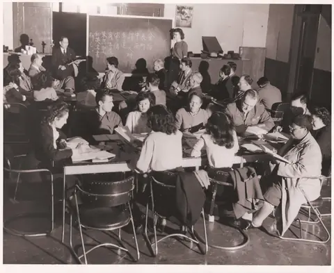 A Japanese-language class