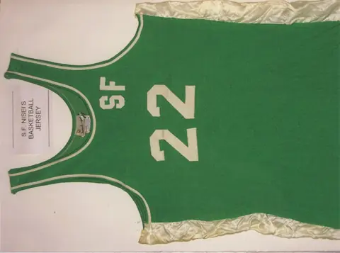 S.F. Nisei’s basketball jersey