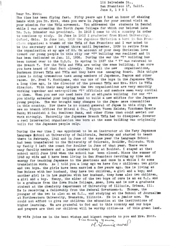 Kiyoshi Tomizawa to John R. Mott: “the time has been flying fast”