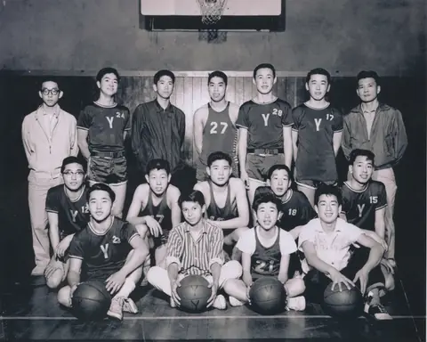 A Y youth basketball team